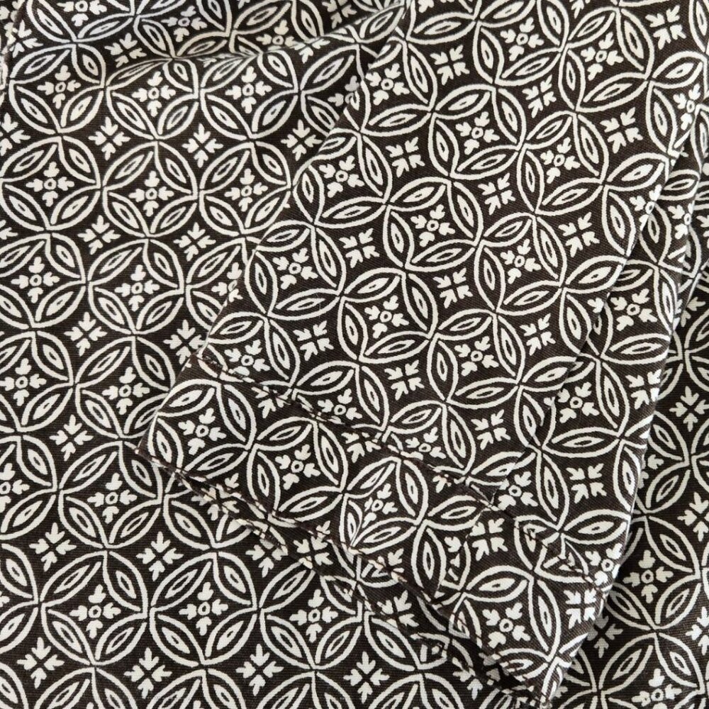 Talbots Womens Short Swing Jacket Size 12 Brown & White Patterned Button-Front - Picture 4 of 7